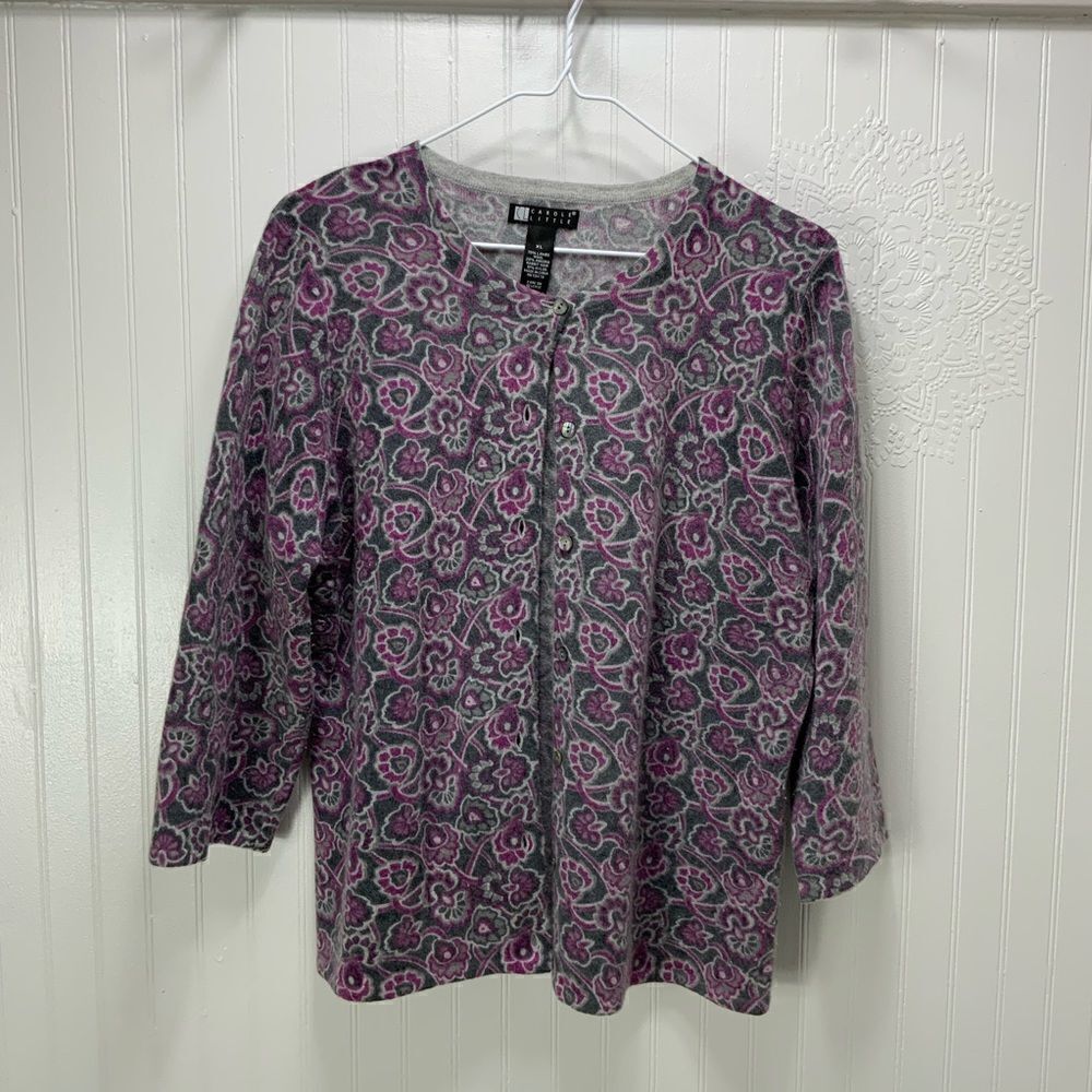 CAROLE LITTLE lambswool blend cardigan